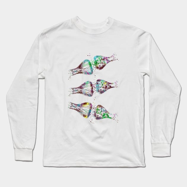 Synapse receptor Long Sleeve T-Shirt by RosaliArt